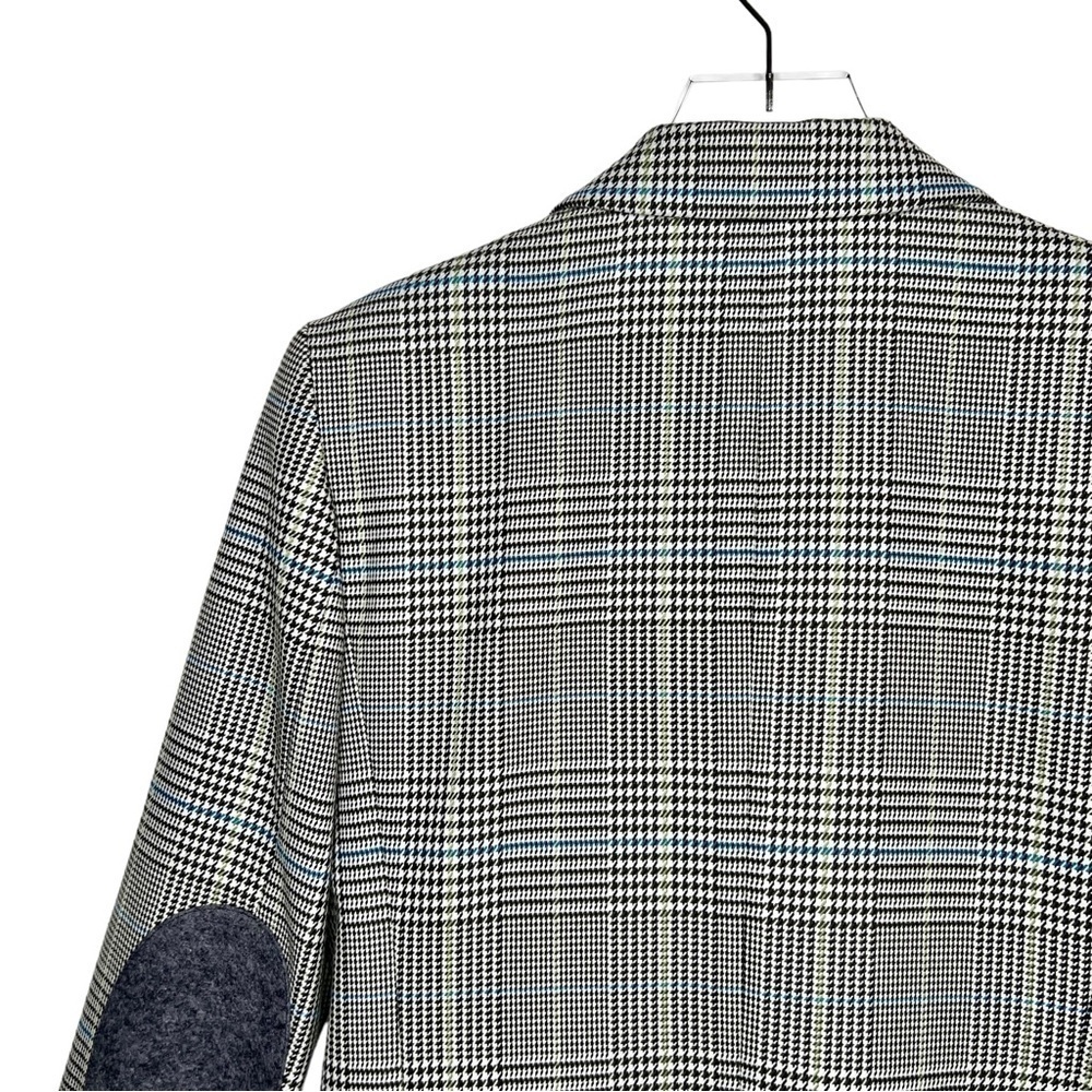 Zara Gray Glenn Plaid Oversized Women’s Boyfriend Fit Quiet Luxury Blazer Sz XS - Picture 10 of 13